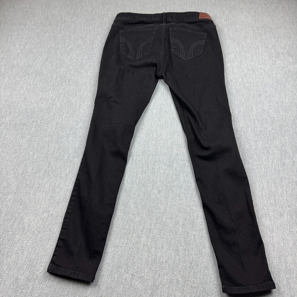 Hollister Jeans Womens 29x28 Black Low Rise Super Skinny Distressed Classic - Picture 13 of 14